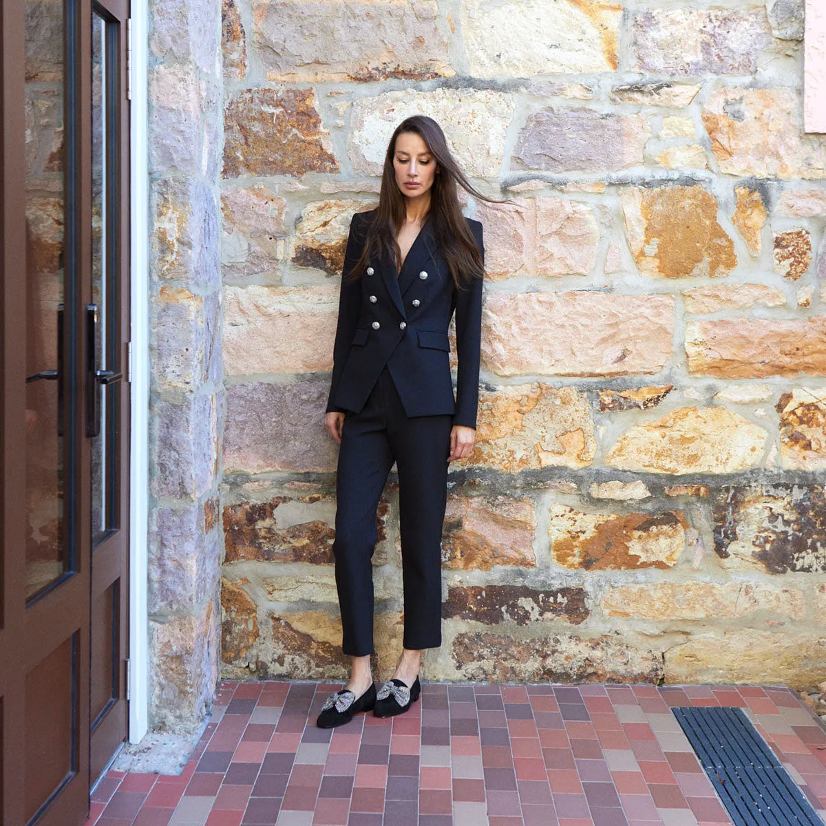 Angela Strass Bow Loafers