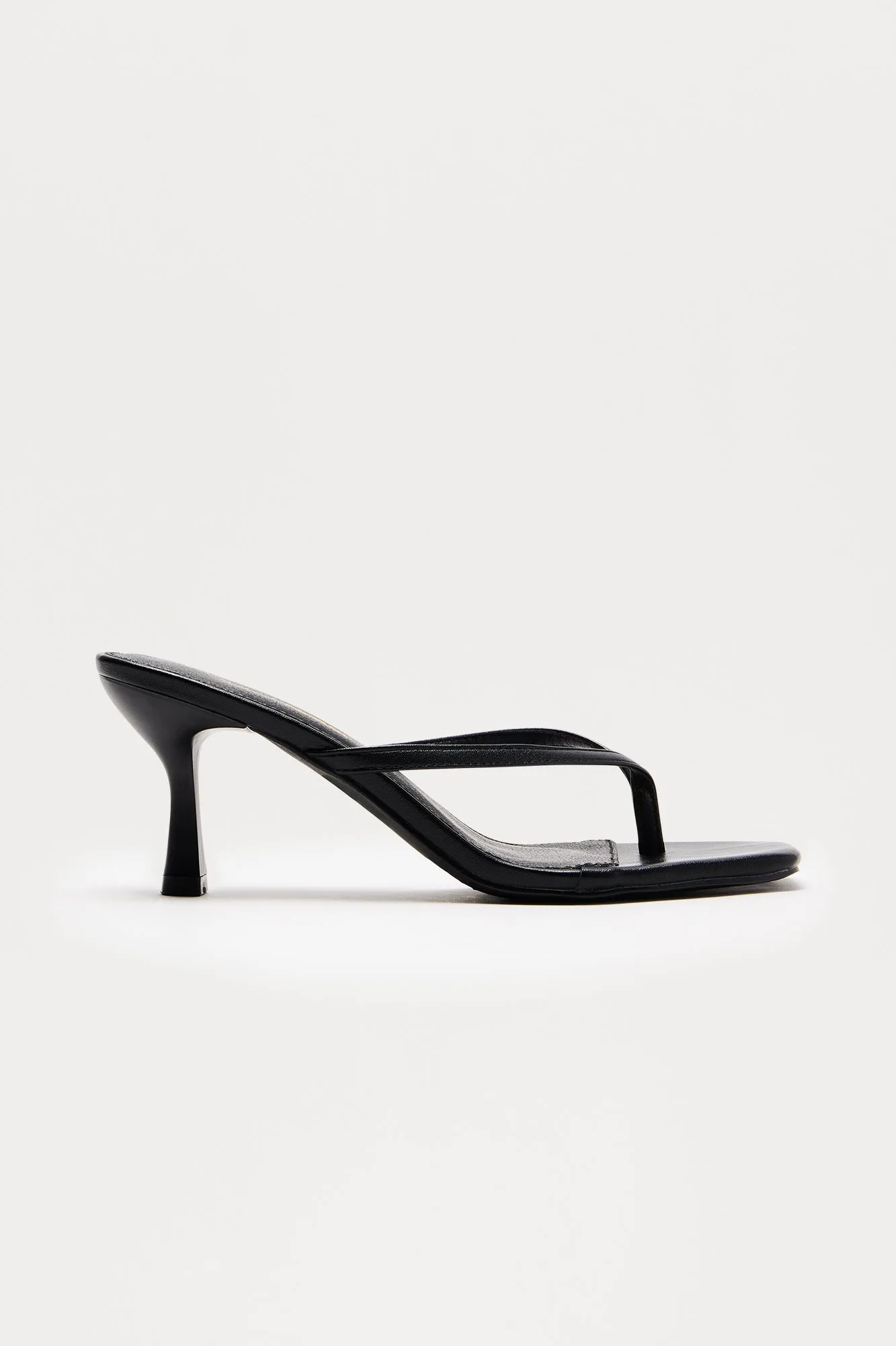 Ayla Thong Mules - Black