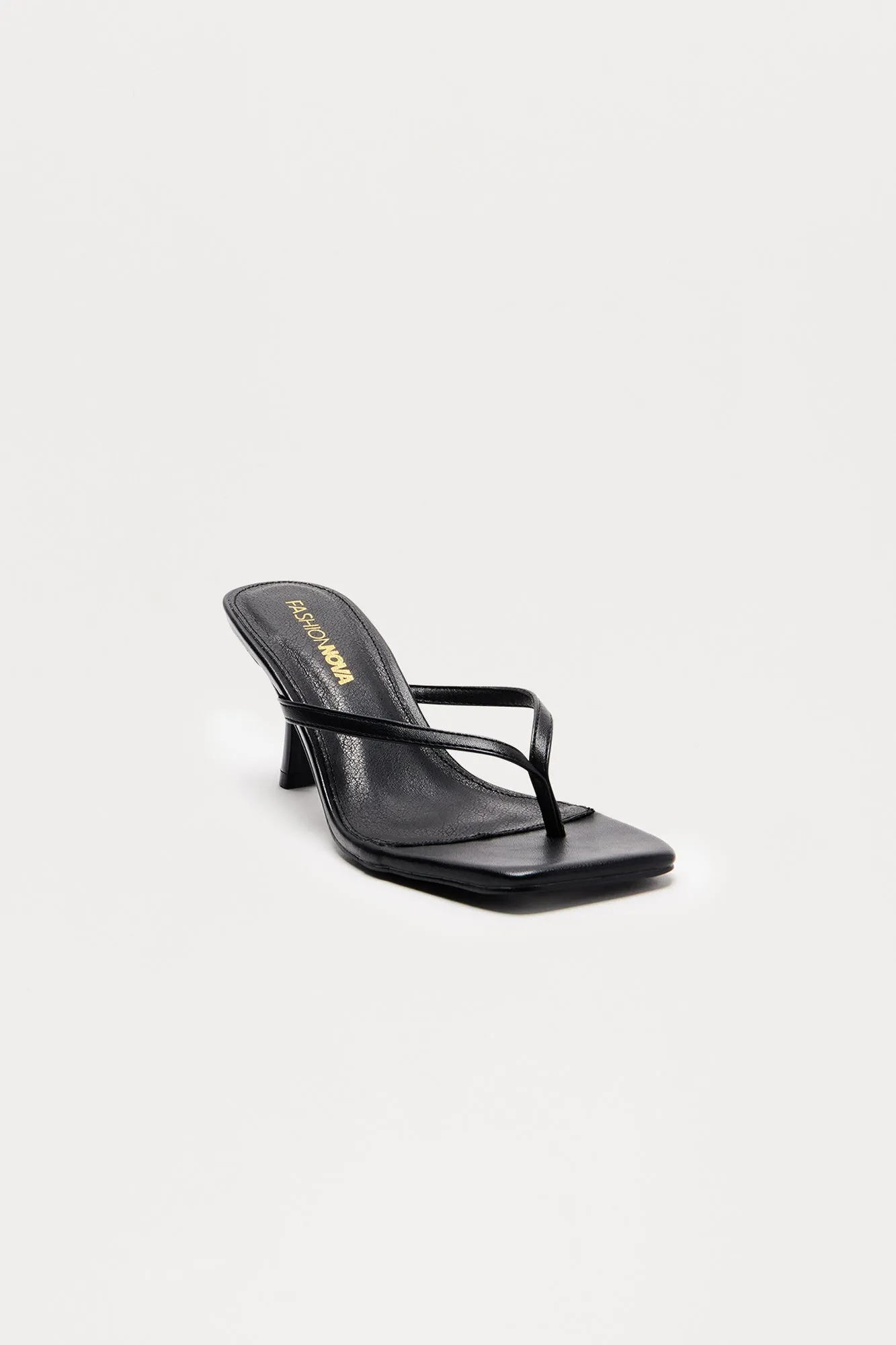 Ayla Thong Mules - Black