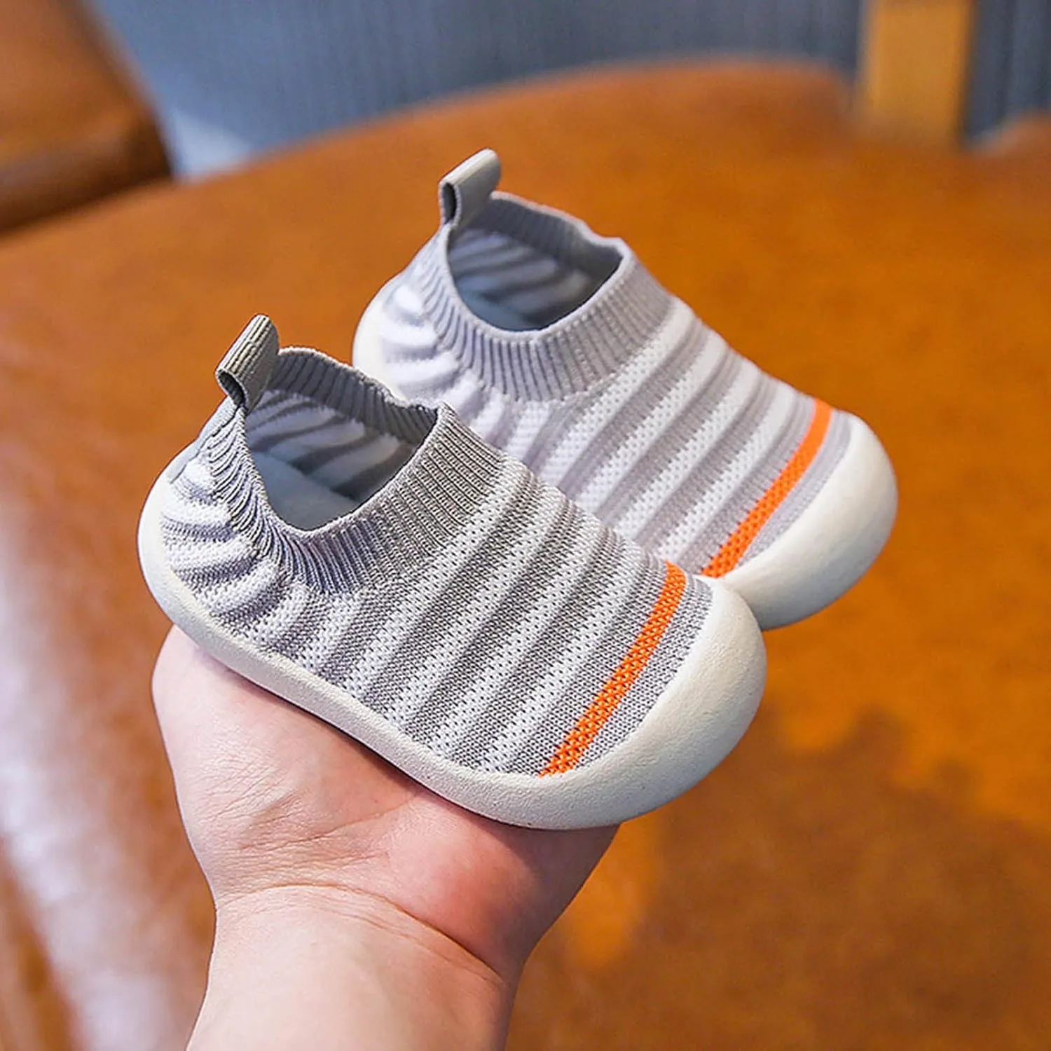 Baby Shoes Slip on Sock Shoes Infant Walking Shoes Non-Slip Breathable Toddler Sneakers Boys Girls Tennis Shoes