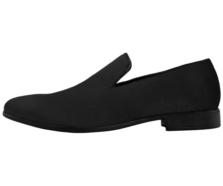 Bolano Jay Black Men's Velvet Smoking Slippers