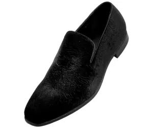 Bolano Jay Black Men's Velvet Smoking Slippers