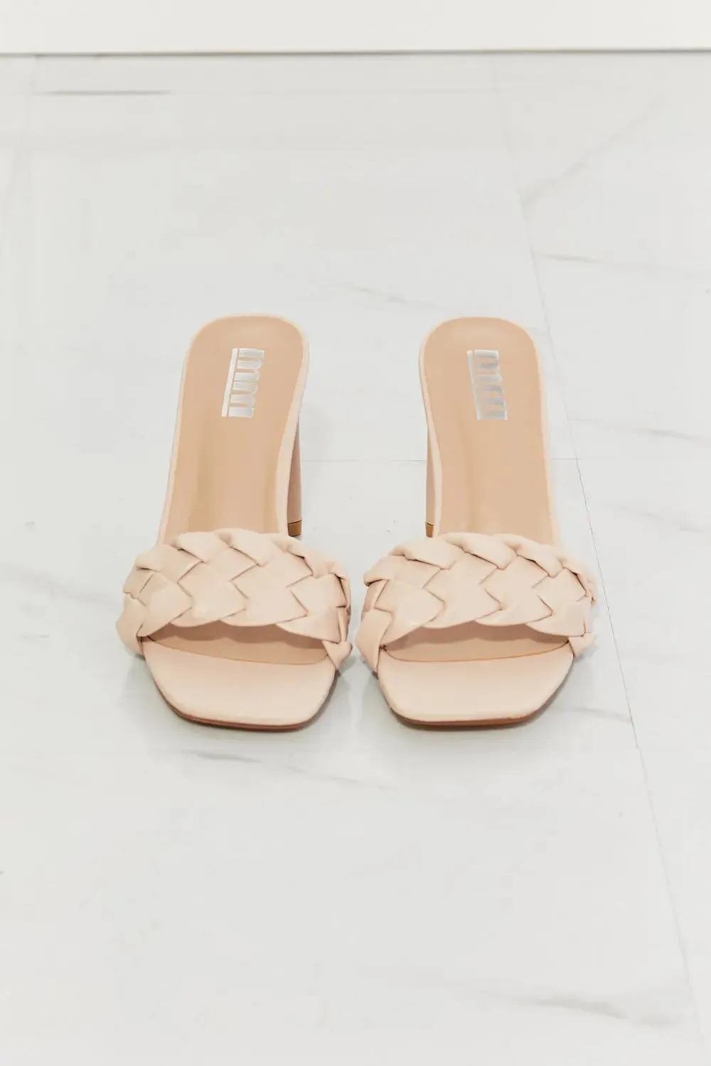 Braided Block Heel Sandals