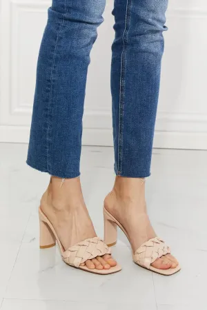 Braided Block Heel Sandals
