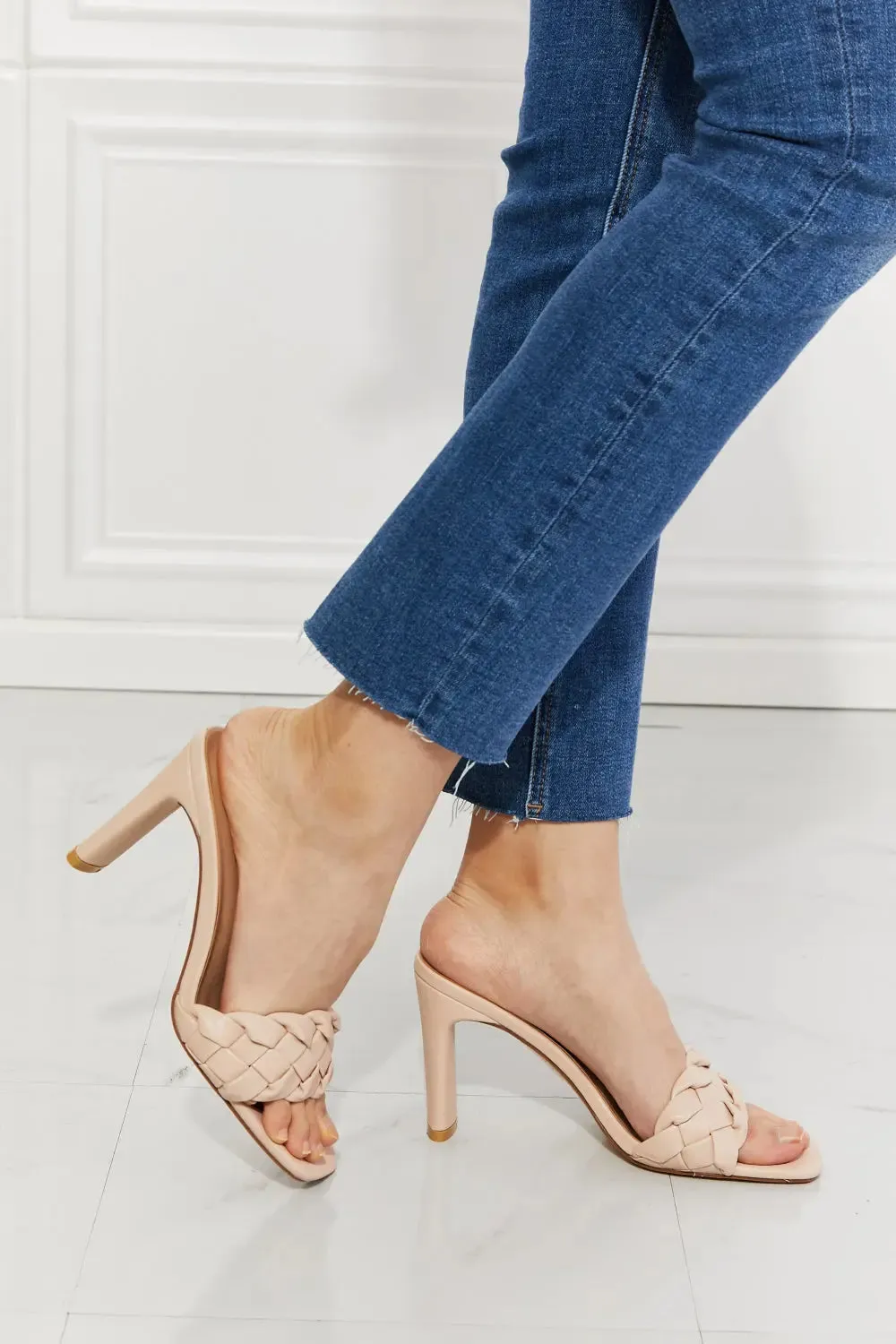 Braided Block Heel Sandals
