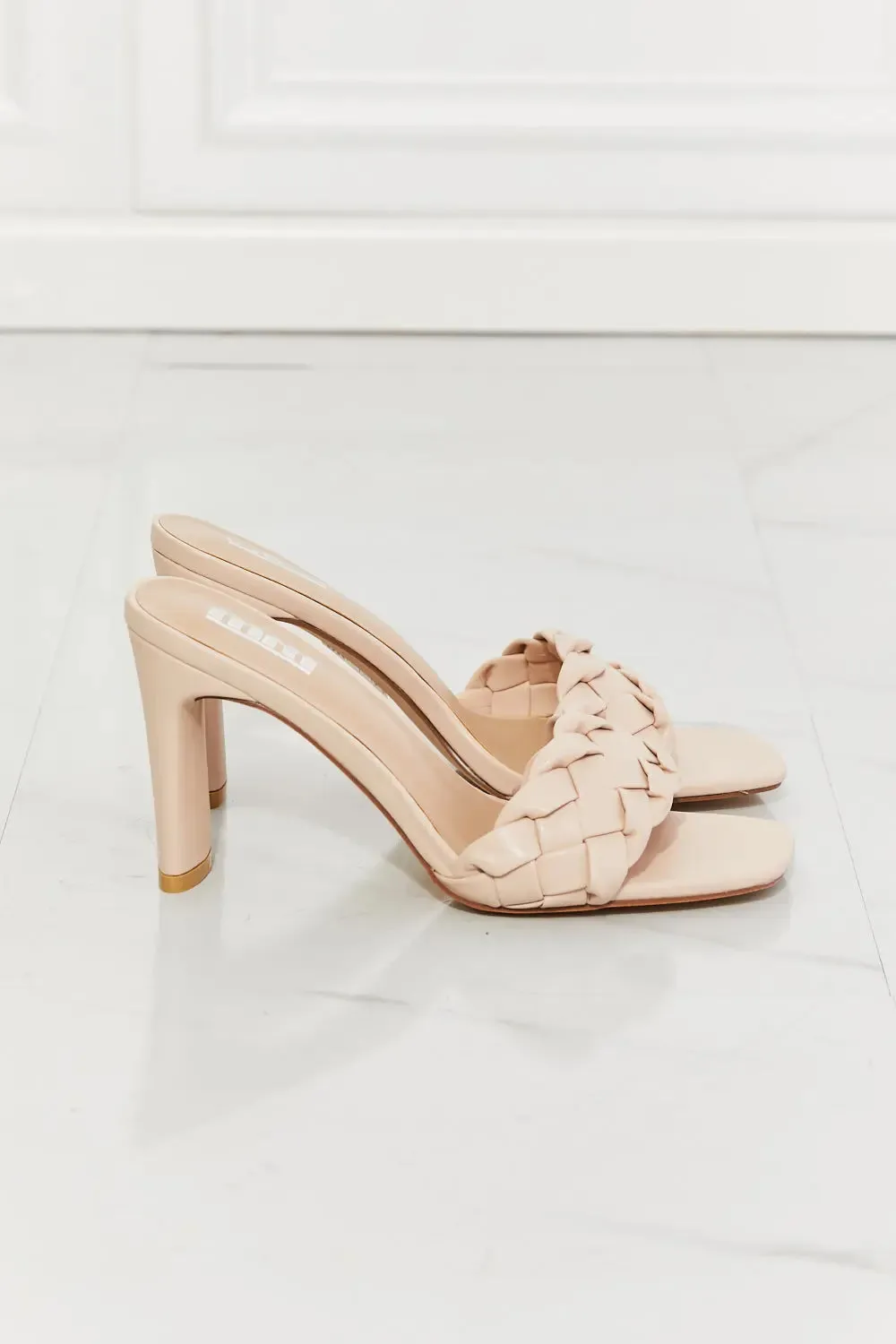 Braided Block Heel Sandals