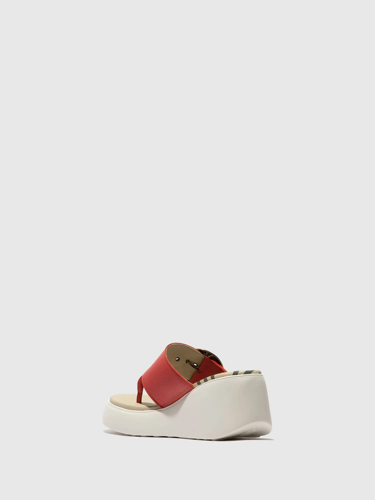 Buckle Mules DAFI938FLY RASPBERRY