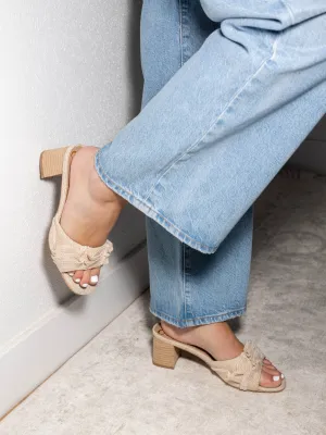 Cece Linen Ruffle Sandal