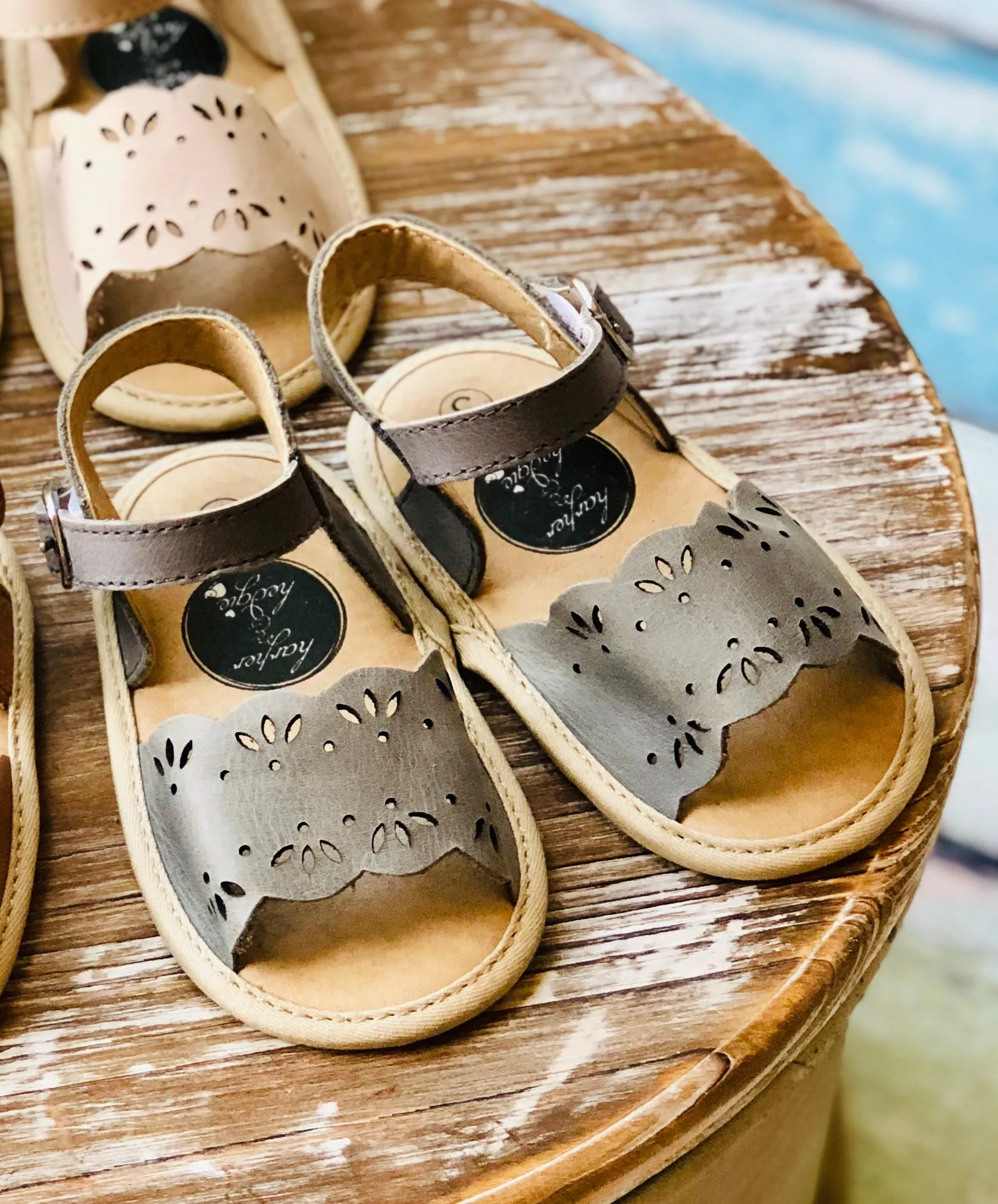Clara Bea Sandals - Pebble Grey