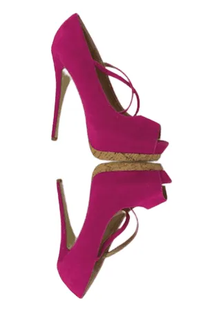 Colin Stuart women's pink peep toe heels size 8.5B