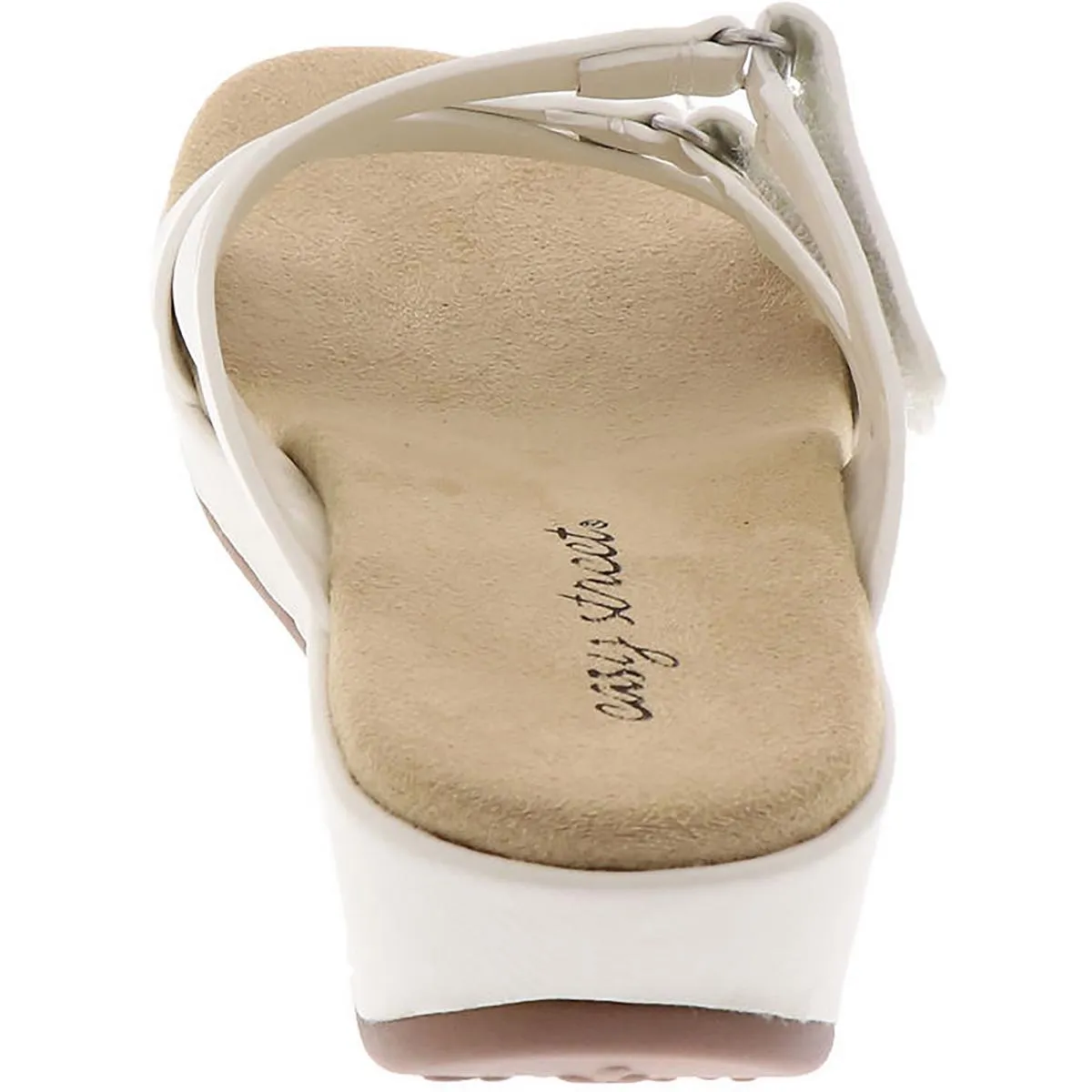 Easy Street Womens Koda Slip On Cushioned Wedge Sandals