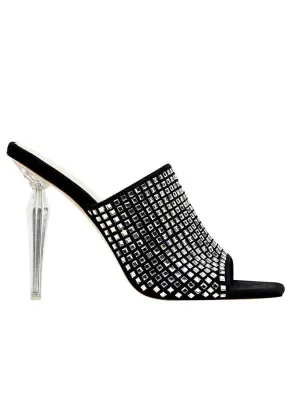 Fashion Square Toe Stiletto Mule