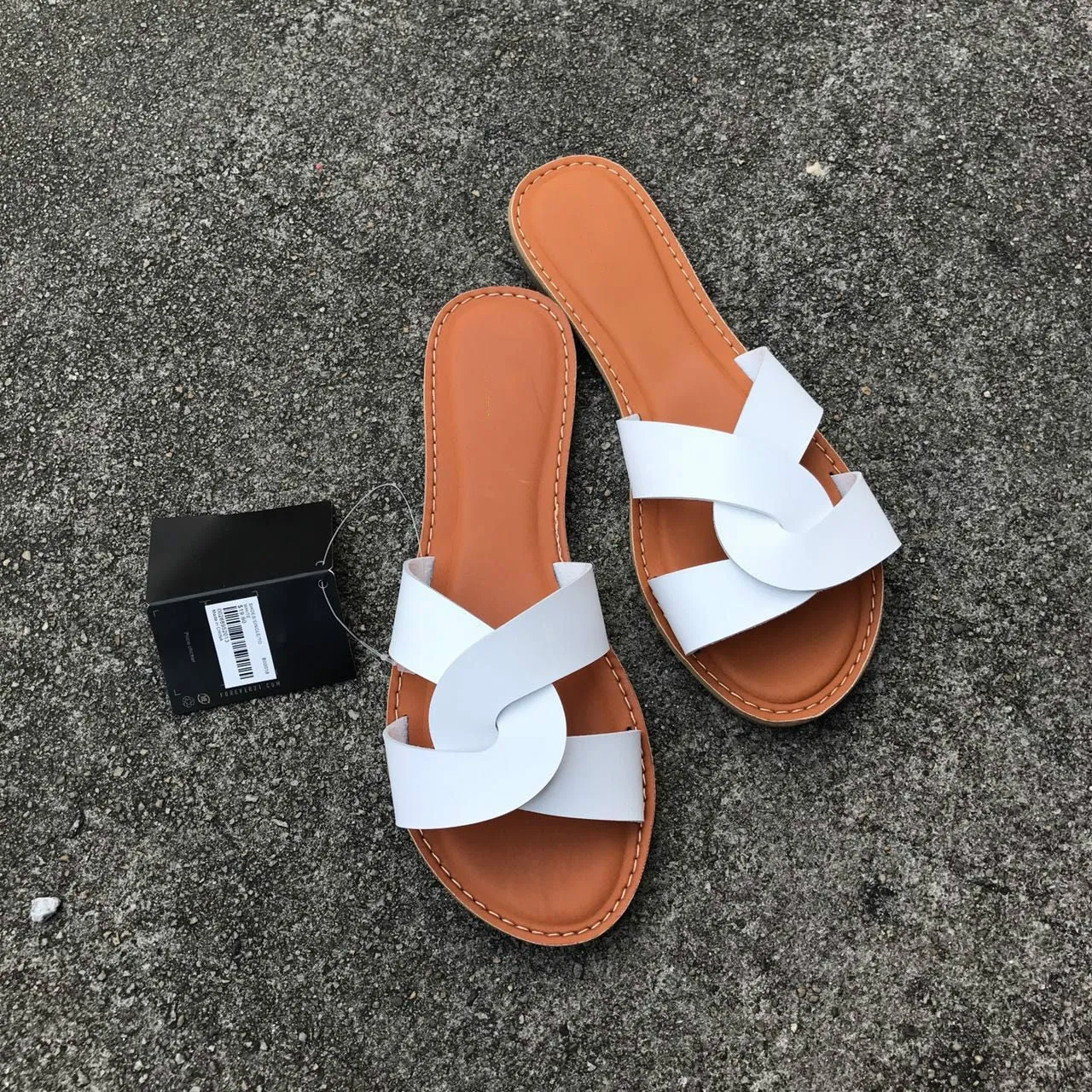 Faux Leather Interlocking Sandals