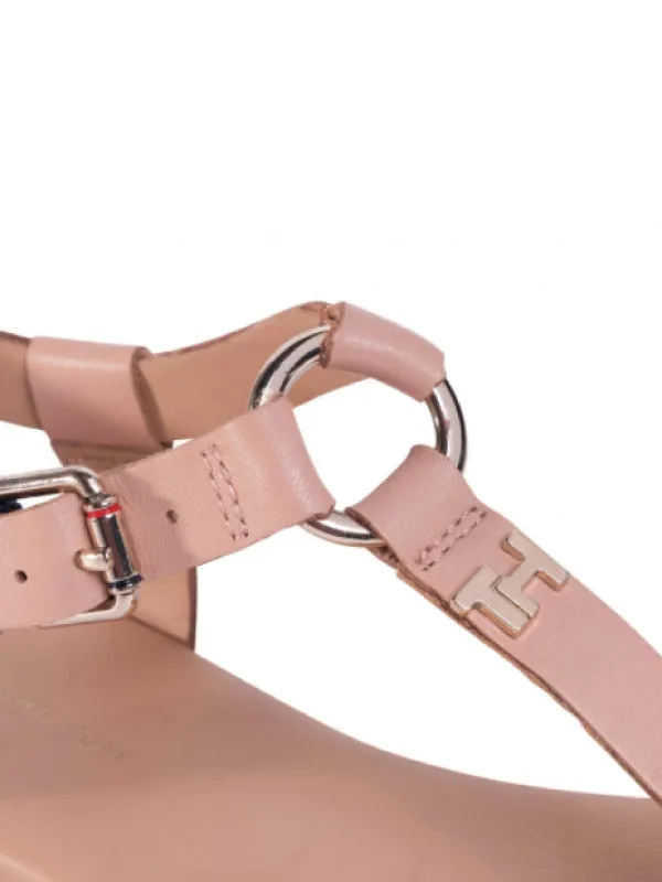 Feminine Leather Flat Sandal