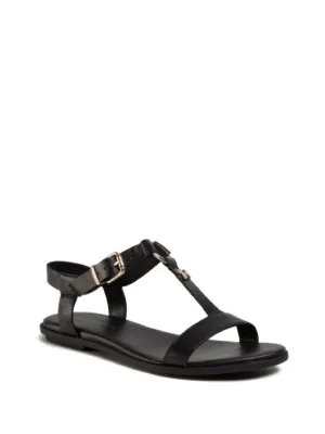 Feminine Leather Flat Sandal