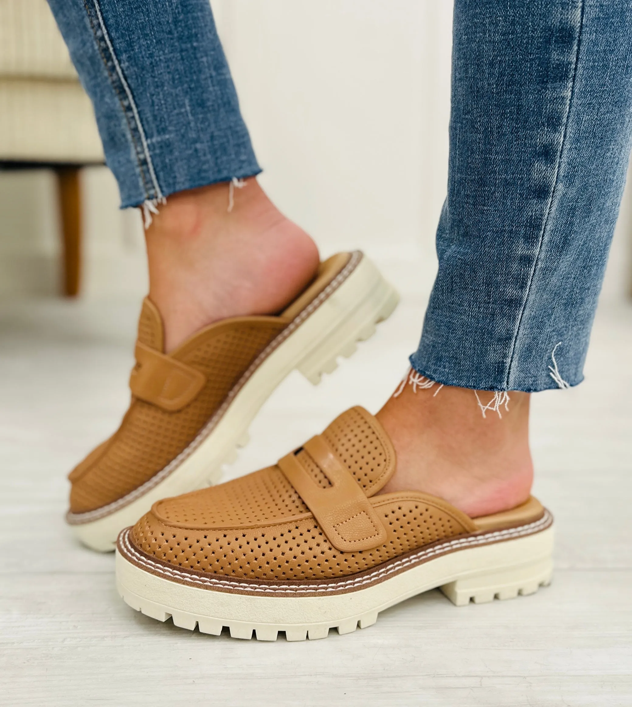 I'm Walking On Sunshine Mules In Almond