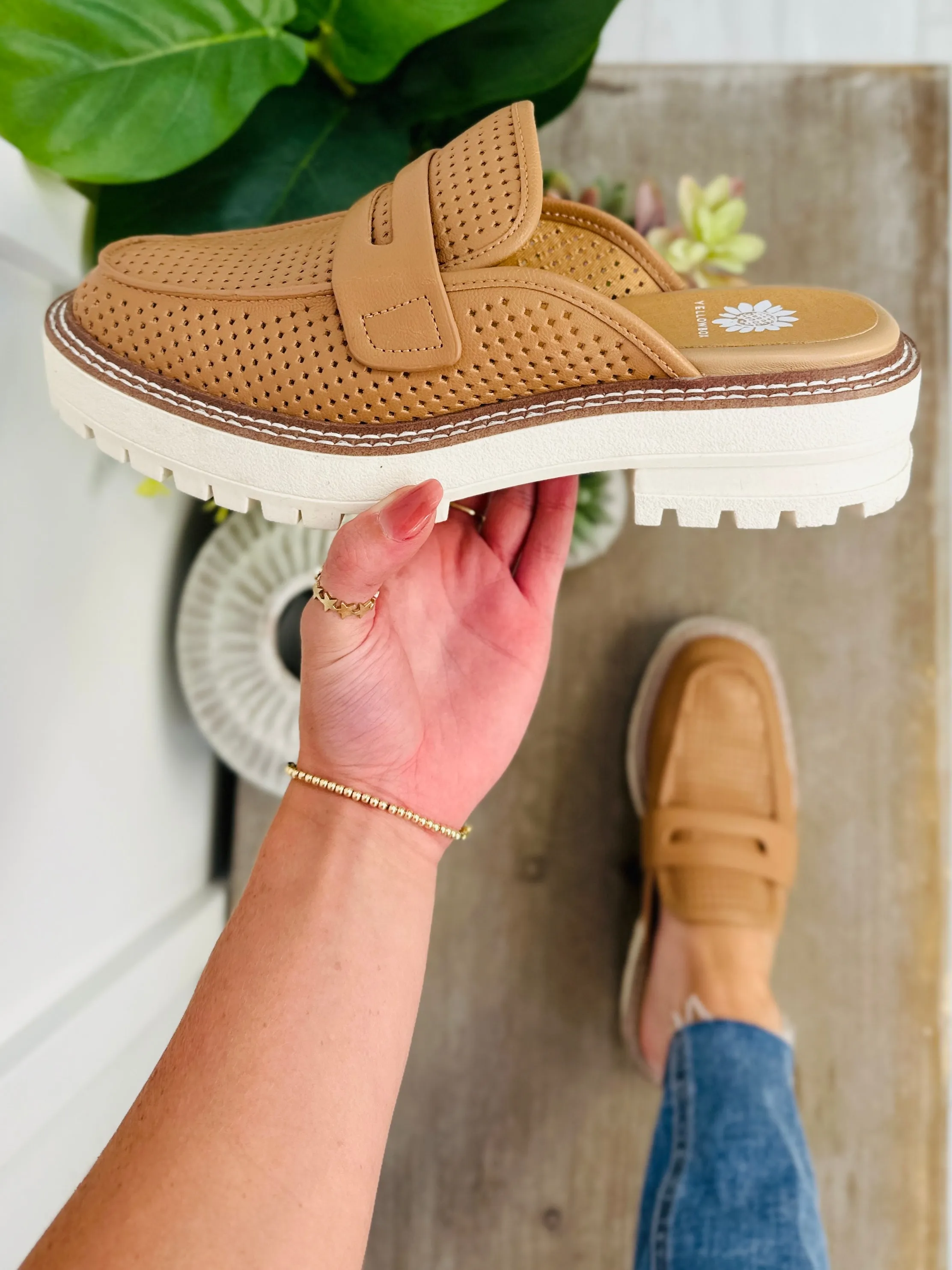 I'm Walking On Sunshine Mules In Almond
