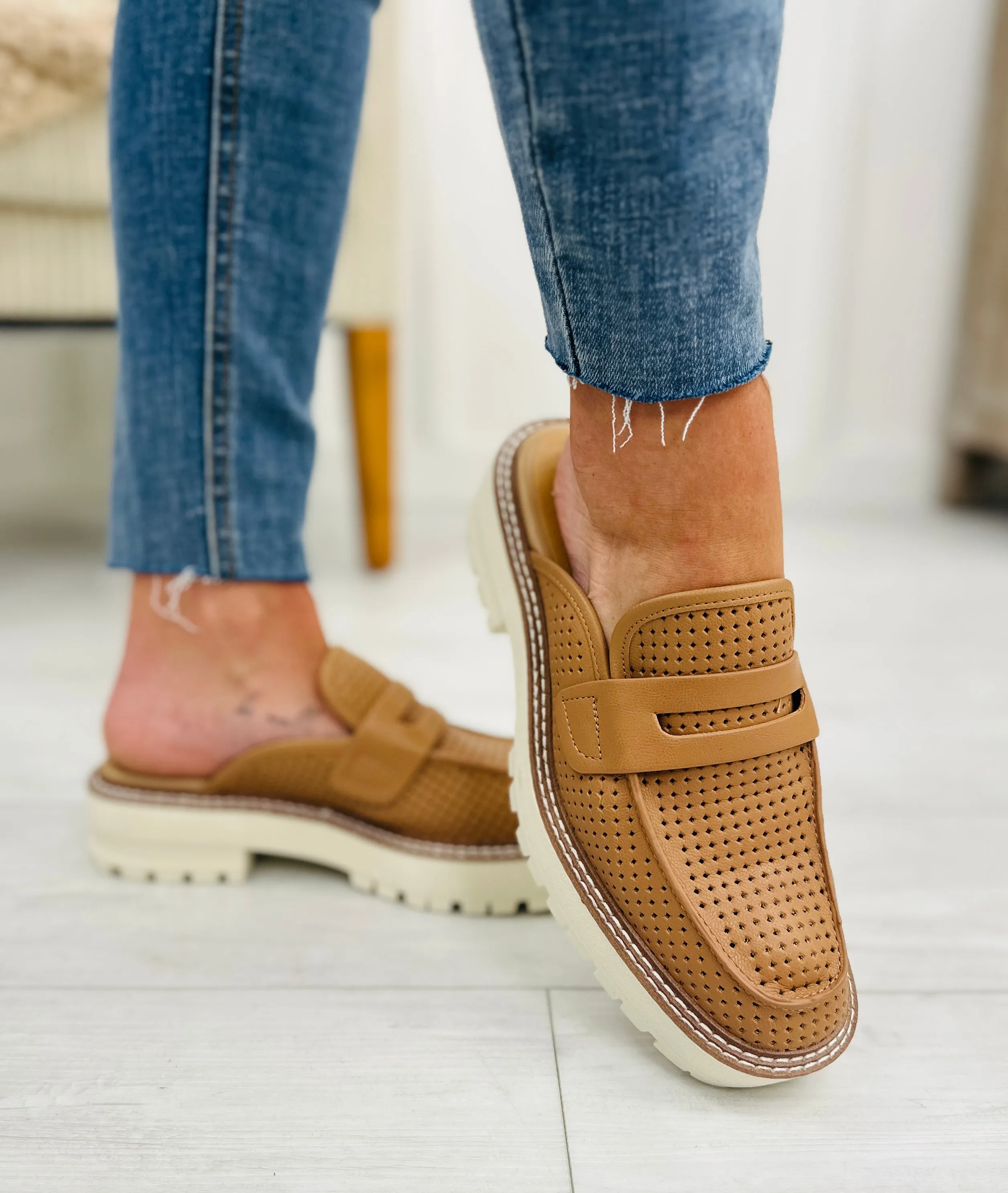 I'm Walking On Sunshine Mules In Almond