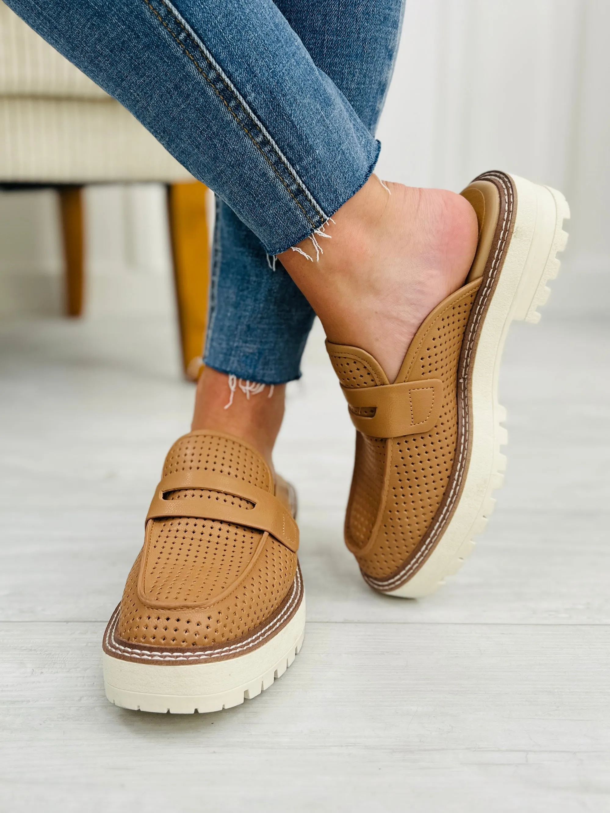 I'm Walking On Sunshine Mules In Almond