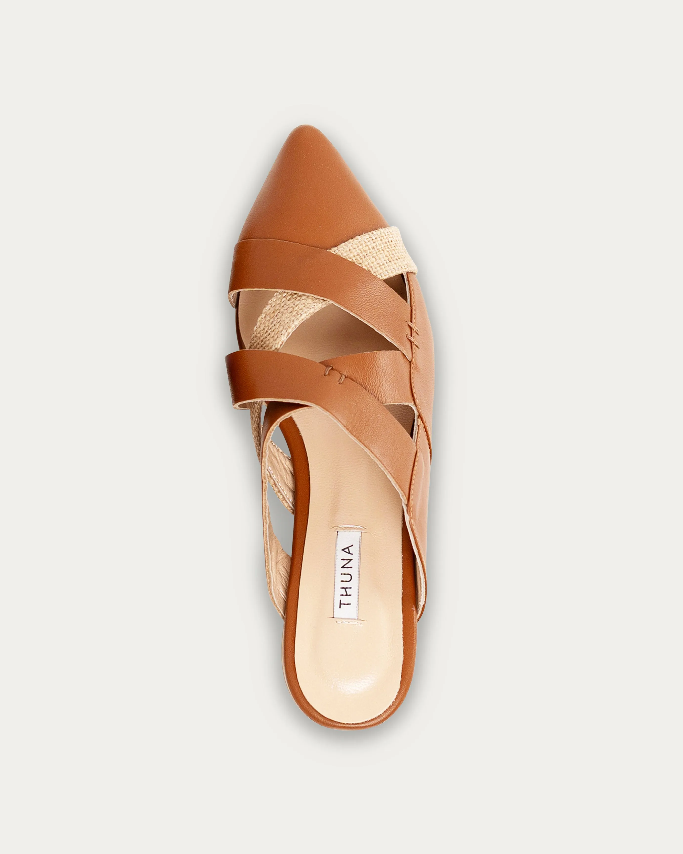 Lana tan mule