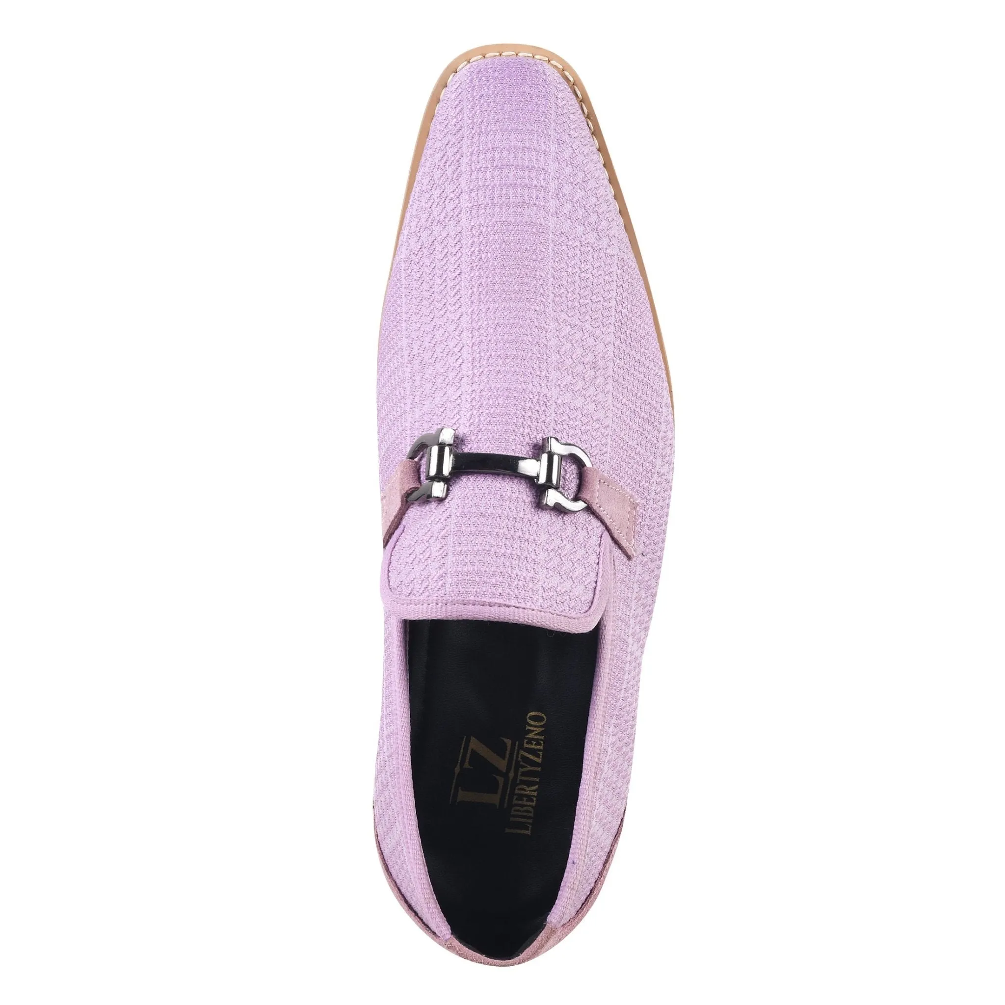 Megaball mens Casual textile printed buckle shoes