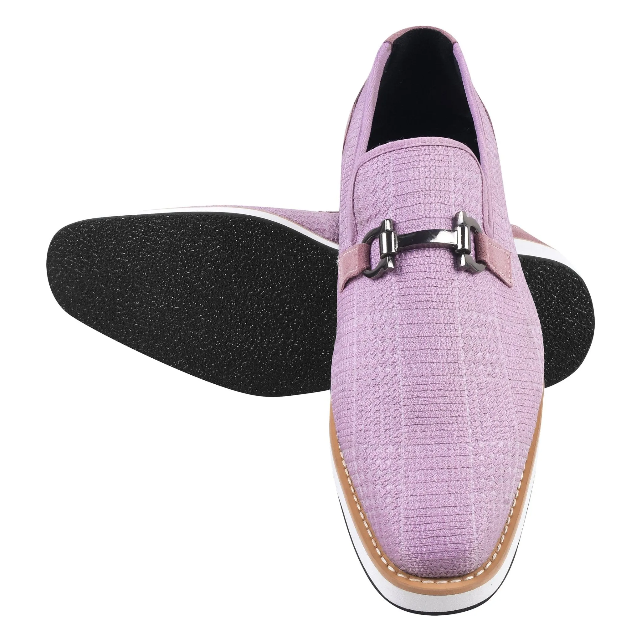 Megaball mens Casual textile printed buckle shoes