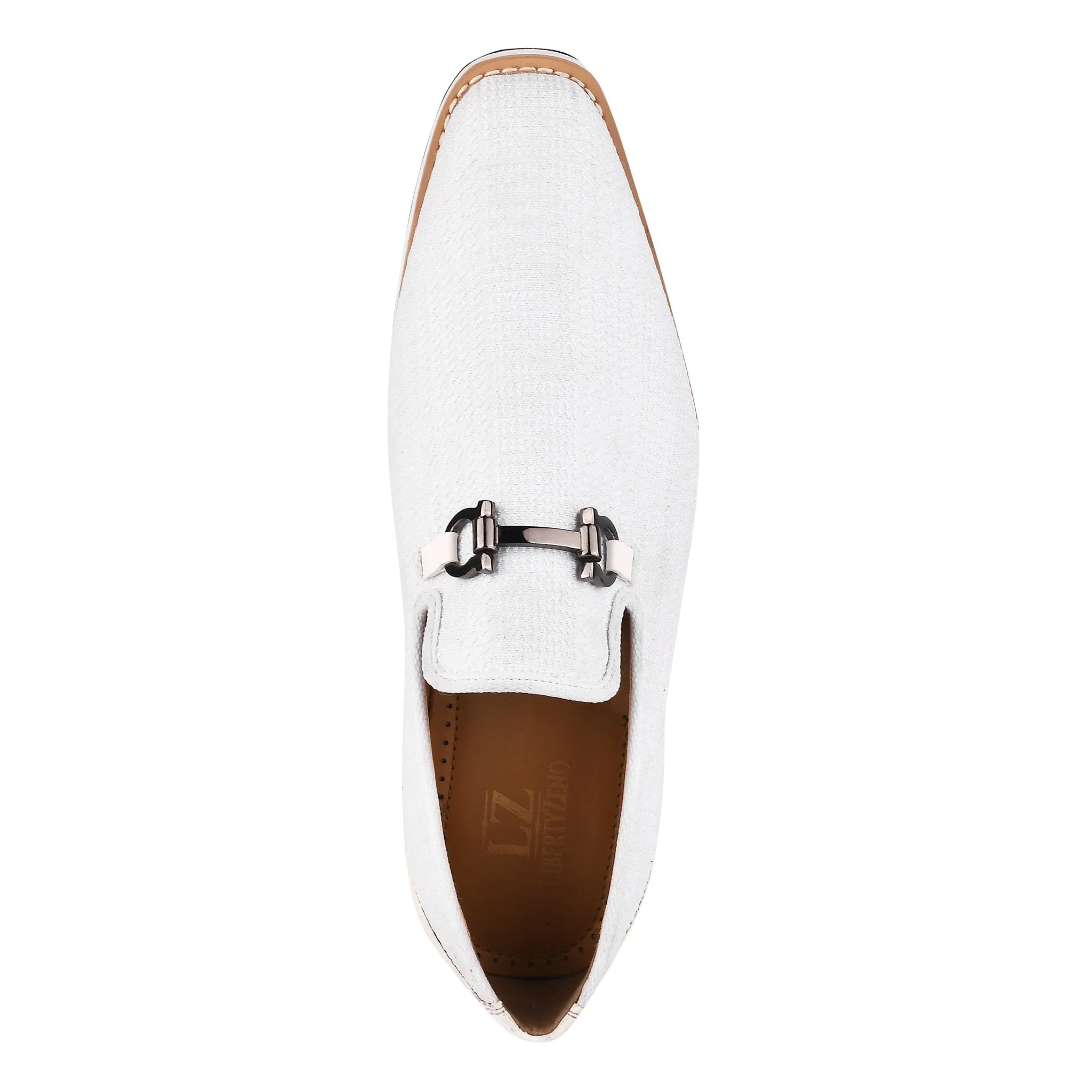 Megaball mens Casual textile printed buckle shoes
