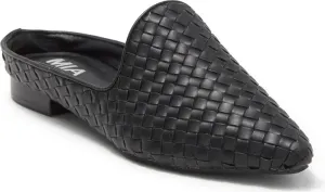 MIA Johona Woven Mules - Black