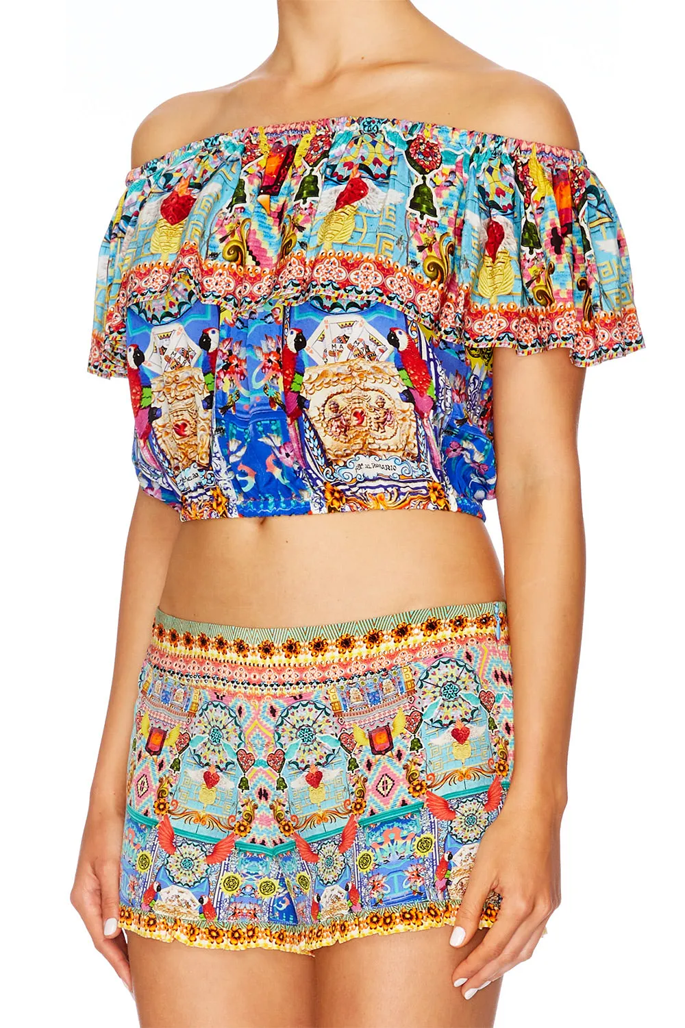 MID DRIFF FRILL TOP CLOSE TO MY HEART