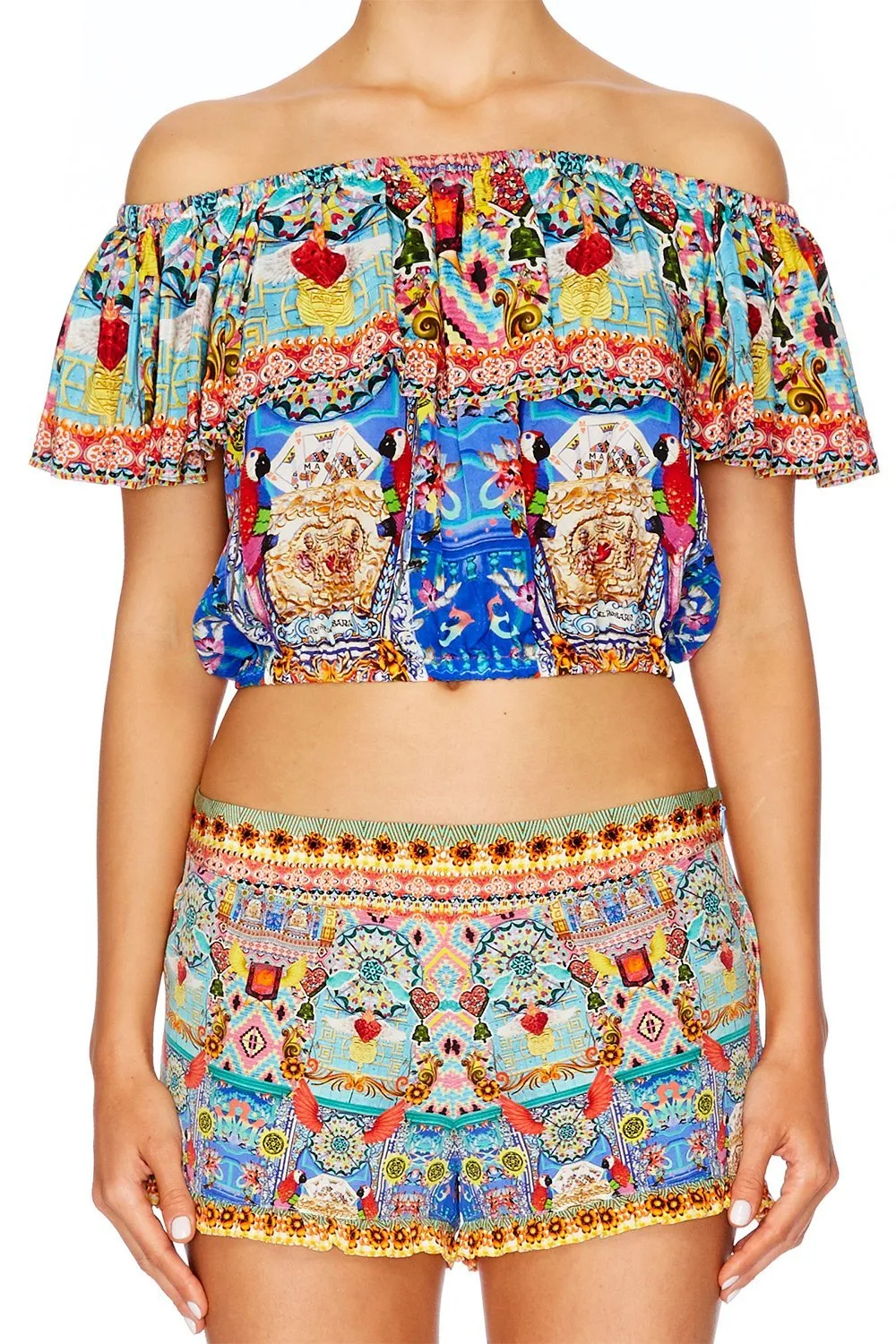MID DRIFF FRILL TOP CLOSE TO MY HEART
