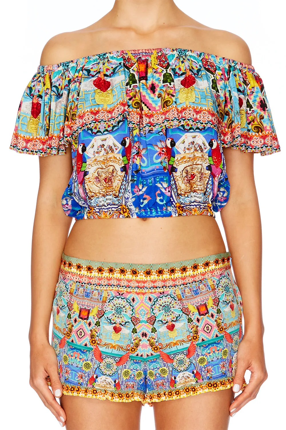 MID DRIFF FRILL TOP CLOSE TO MY HEART
