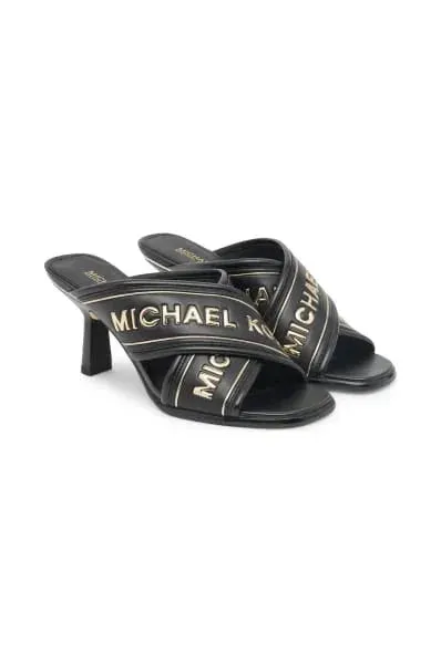MK WOMEN'S GIDEON LOGO TAPE MULE - BLACK