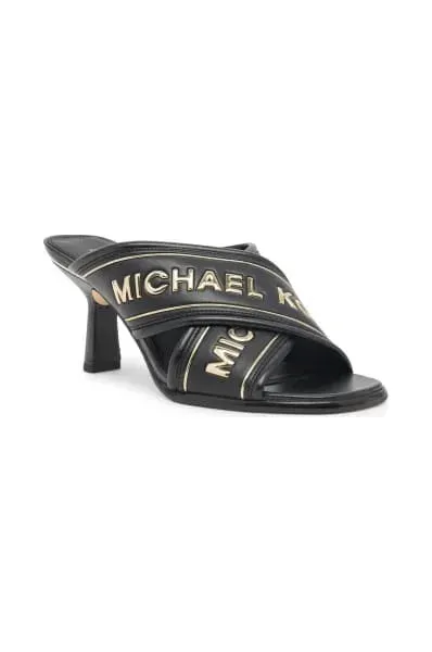 MK WOMEN'S GIDEON LOGO TAPE MULE - BLACK
