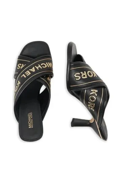 MK WOMEN'S GIDEON LOGO TAPE MULE - BLACK