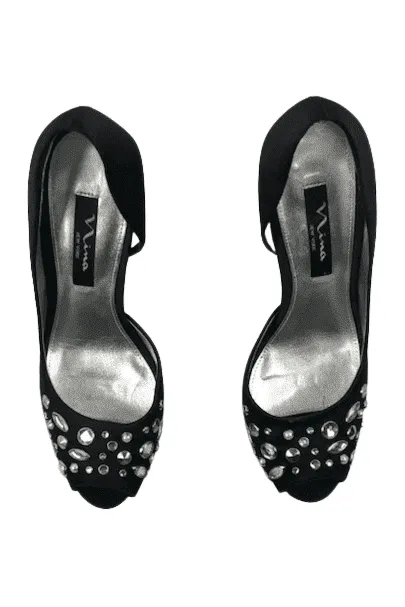 Nina women's black heels size 9M