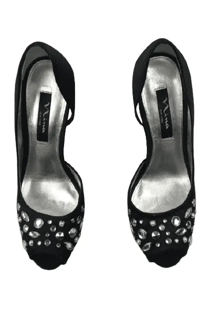 Nina women's black heels size 9M