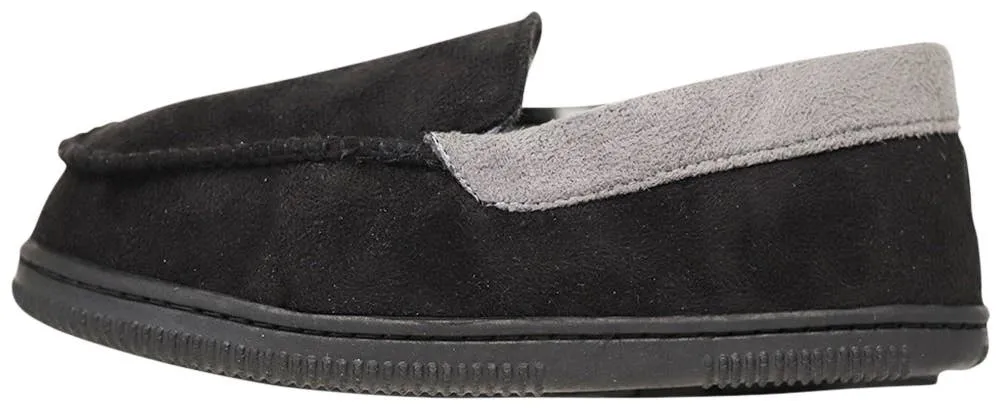 NORTY Big Kids 4-6 Black/Grey Slippers 17502