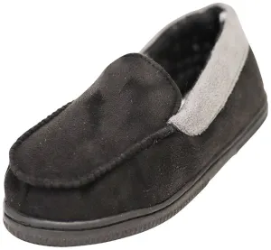 NORTY Big Kids 4-6 Black/Grey Slippers 17502