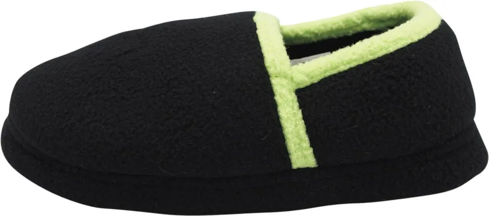 NORTY Tod Boys 5-10 Black/Lime Slippers 17106
