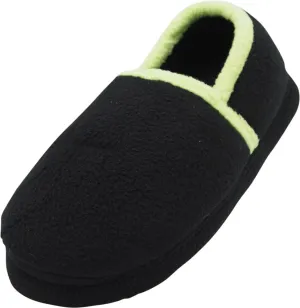 NORTY Tod Boys 5-10 Black/Lime Slippers 17106