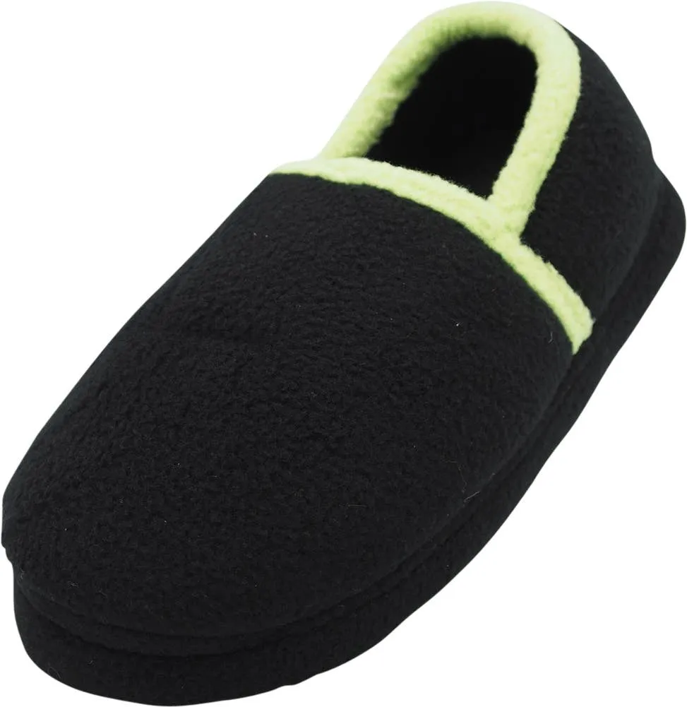 NORTY Tod Boys 5-10 Black/Lime Slippers 17106