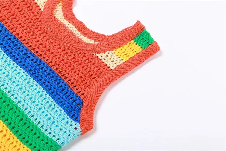 On A Flight To Paradise Crochet Mini Dress