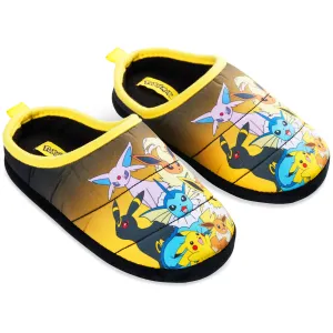 Pokemon Mens Slippers, Cosy Slip-On House Shoes with Non-Slip Sole - Gifts for Men