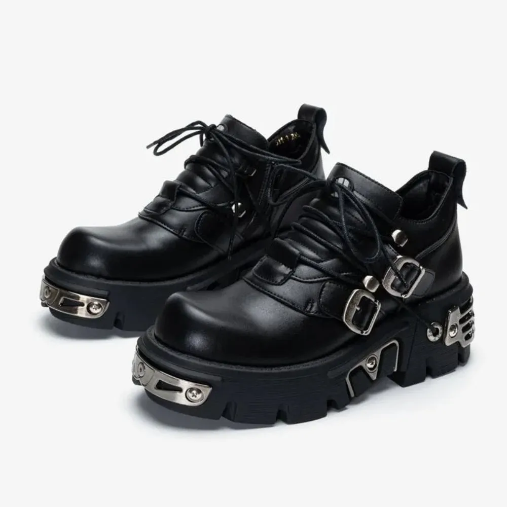 Punk Style Lace Up Shoes