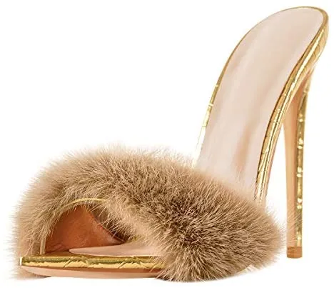 Rich Bi$h Fur Mules