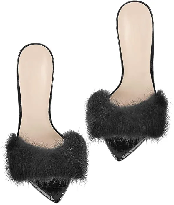 Rich Bi$h Fur Mules