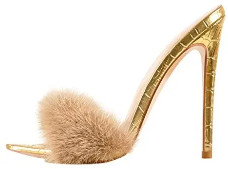 Rich Bi$h Fur Mules