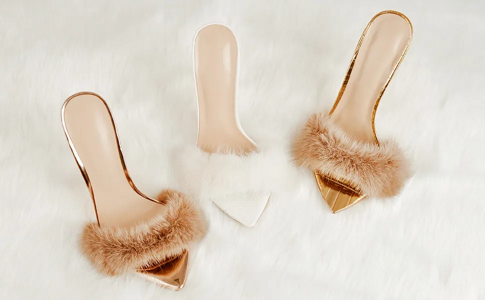 Rich Bi$h Fur Mules