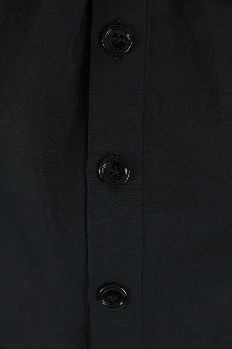 Saint Laurent Black Cotton & Silk Blend Belted Dress Size S | FR 38