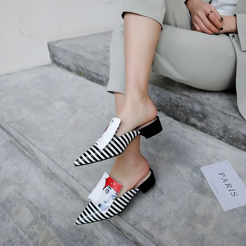 Sassa Handmade Fashion Mules Flats